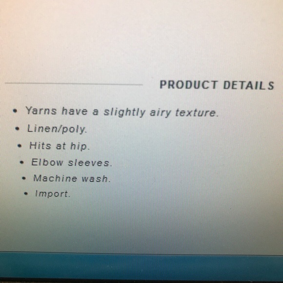 Jcrew Factory baseball sleeve linen sweater - Picture 8 of 8